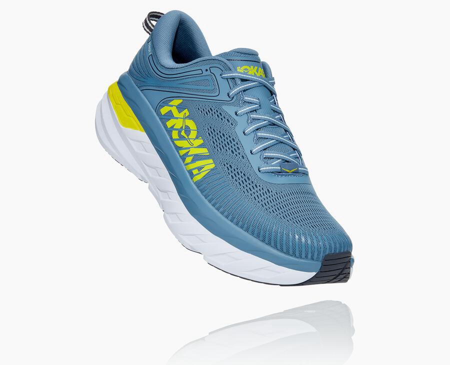 Tenis Hoka One One Masculino Azuis - Bondi 7 - 097-IDPTBK